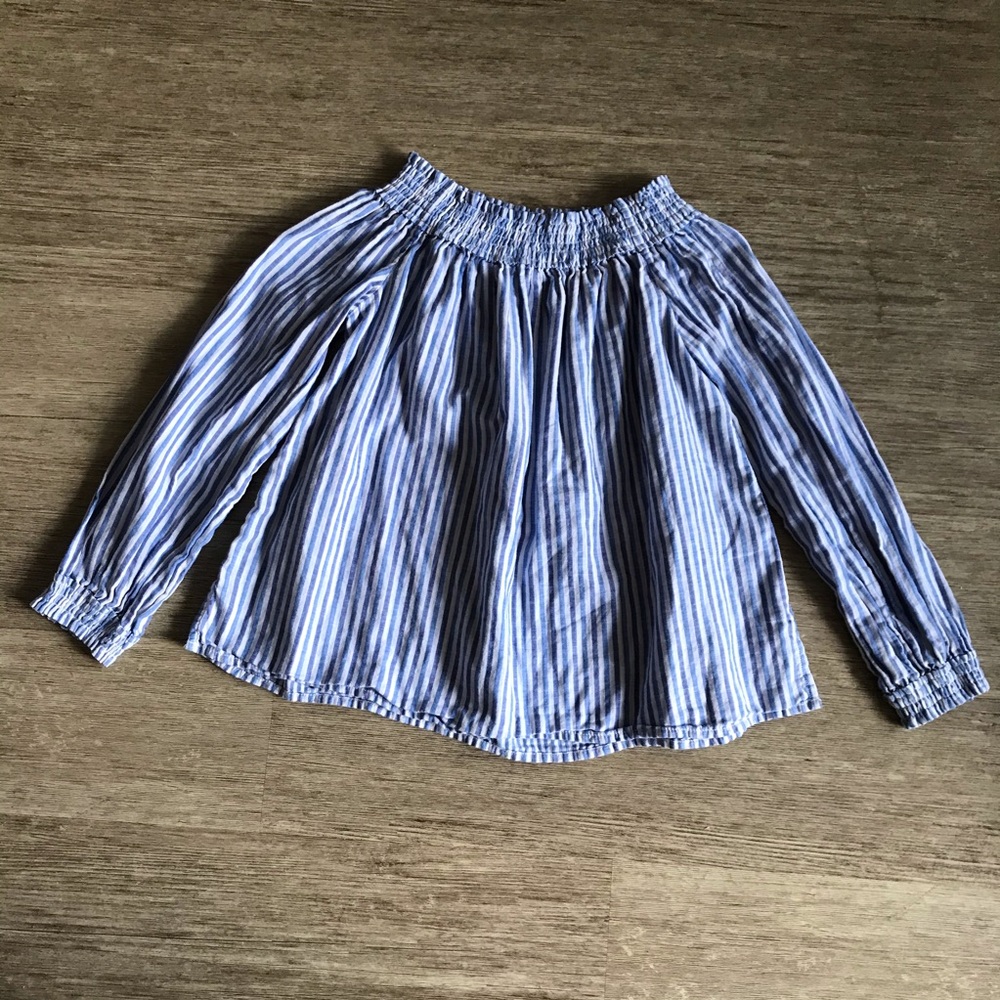 Rag & bone off the shoulder long sleeve blouse